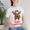 hawaiian-santa-png-tropical-christmas-foxesandbunnies-shirt-mockup Hawaiian Santa PNG aloha Christmas tropical Santa on holiday shirt mockup