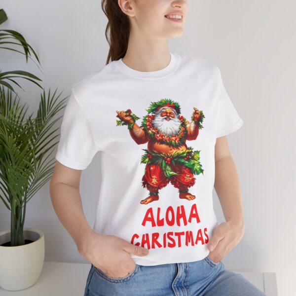 hawaiian-santa-png-tropical-christmas-foxesandbunnies-shirt-mockup Hawaiian Santa PNG aloha Christmas tropical Santa on holiday shirt mockup